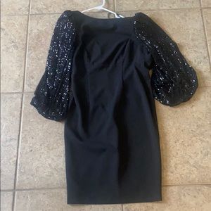 Elia J sequin sleeve sheath dress